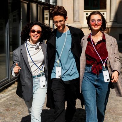 3. Tech-Protect C2S Rope Crossbody Strap Leash - Gray