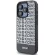 2. DKNY Leather Printed Pattern Metal Logo MagSafe Case for iPhone 15 Pro Max - Black