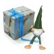 8. DECORATIVE gnome dwarf 30+15cm green