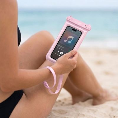 7. Tech-Protect UWC7 6.9" waterproof case - pink