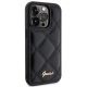 4. Guess Quilted Metal Logo case for iPhone 15 Pro Max - black