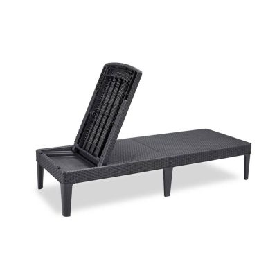 9. KETER Jaipur 235162 garden lounger (anthracite color)