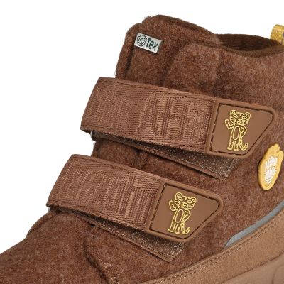 8. Affenzahn Comfy Tiger Recycled Wool Barefoot Winter Boots (01250-70003)