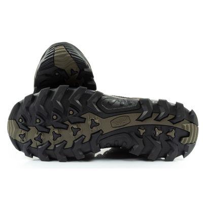 9. CMP Rigel men's trekking shoes, leather, durable, waterproof, high-ankle, olive