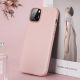11. Dux Ducis Grit Leather Case for iPhone 14 Plus Elegant Faux Leather Cover (MagSafe Compatible) Pink