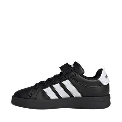 5. Adidas Grand Court 3.0 Kids Shoes Black and White KJ4369