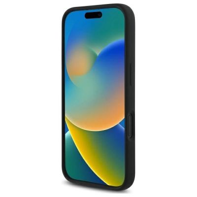 5. AMG Checkered Flag Pattern MagSafe iPhone 16 Case - Black