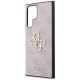 6. Guess 4G Big Metal Logo Case for Samsung Galaxy S24 Ultra - Pink