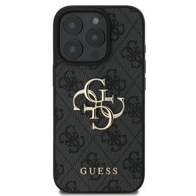 3. Guess 4G Big Logo Case for iPhone 16 Pro - Black