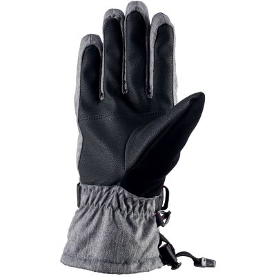 2. Viking Ronda Ski Lady women's ski gloves with adjustable drawstring, insulated, gray-pink (113/20/5473/46)