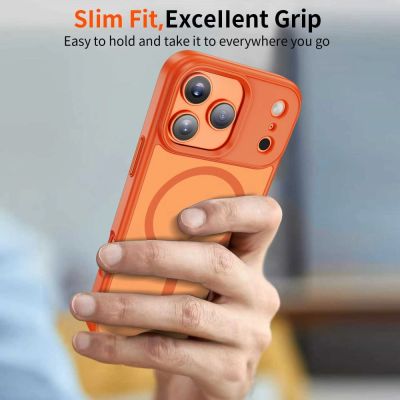 6. Tech-Protect MagMat MagSafe Case for iPhone 17 Pro Max - Orange