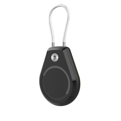 3. Apple AirTag Case Waterproof with Steel Cable - Black + White (2 pieces)