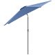 6. GARDEN UMBRELLA 300CM FOLDING NAVY BLUE