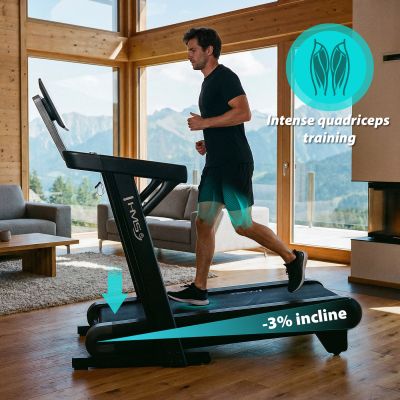 4. TERRUN475 TREADMILL WITH BI-DIRECTIONAL HMS INCLINE ADJUSTMENT