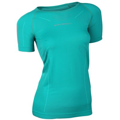 4. Brubeck Athletic Women's T-Shirt Azure Green SS11080