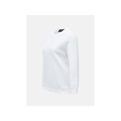 2. Peak Performance Women's W Original Small Logo Crew Sweatshirt White