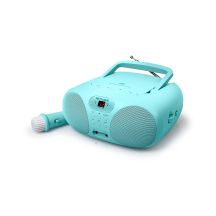 Muse MD-203 KB Portable Stereo System Analog FM Blue