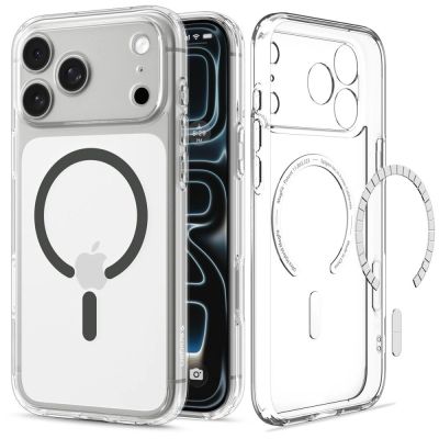 2. Spigen Ultra Hybrid MagSafe Case for iPhone 18 Pro / 17 Pro - Clear Graphite