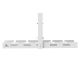 MACLEAN UNDERDESK CABLE ORGANIZER, MAX LOAD 5KG, WHITE MC-105 W