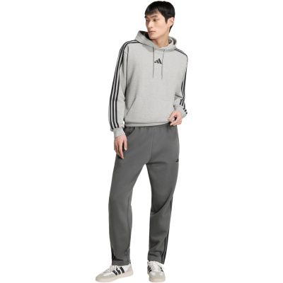 5. Men's adidas Essentials 3-Stripes French Terry Hoodie Gray KY4202