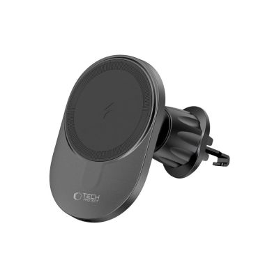 7. Tech-Protect MM15W-V1 Car Phone Holder with MagSafe 15W Inductive Charger for Air Vent - Black