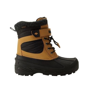 Lee Cooper children's winter boots, brown insulated snow boots with Velcro