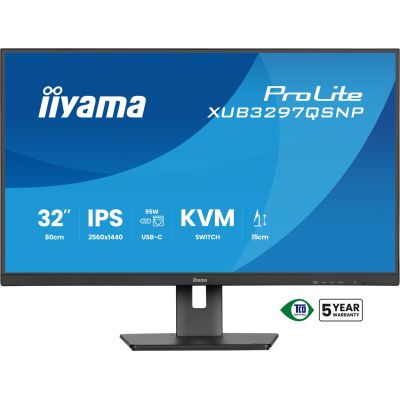 12. IIYAMA monitor 80.0cm (32.0") XUB3297QSNP-B1 16:9 2xHDMI+DP+USB-C