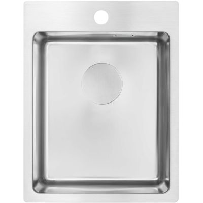 Single-bowl steel sink