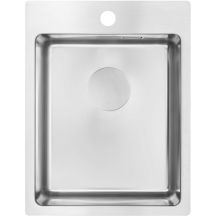Single-bowl steel sink