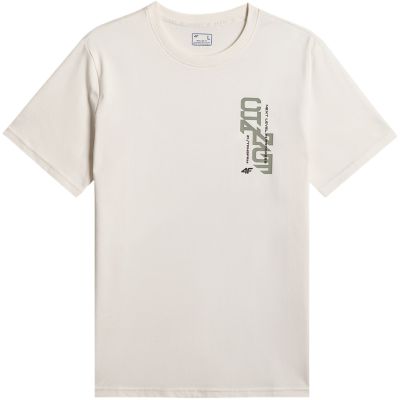 2. Men's T-shirt 4F M2665 cream 4FWSS26TTSHM2665 12S