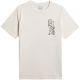 2. Men's T-shirt 4F M2665 cream 4FWSS26TTSHM2665 12S