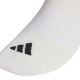 3. adidas Thin&Light Essentials Low Cut Socks, 3-Pack, White JZ0533