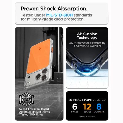 11. Spigen Ultra Hybrid MagSafe Case for iPhone 18 Pro Max / 17 Pro Max - Orange