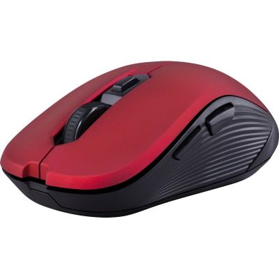 3. DEFENDER WIRELESS MOUSE GASSA MM-105 RF SILENT CLICK RED 52103