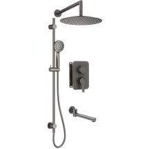 Concealed shower set with mixing box