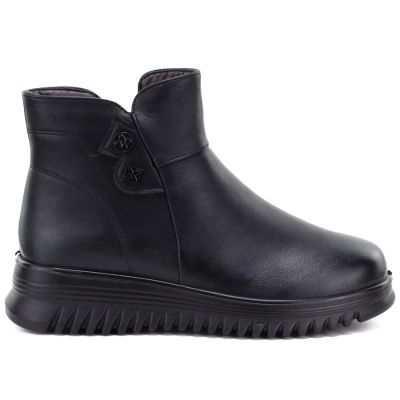 2. Comfortable women's ankle boots with a wedge, black Potocki PT16396
