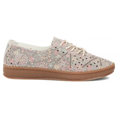 2. Women's leather openwork shoes, multicolor Filippo DP6830
