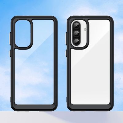 7. Outer Space Case for Samsung Galaxy A26 Cover with Flexible Frame - Black