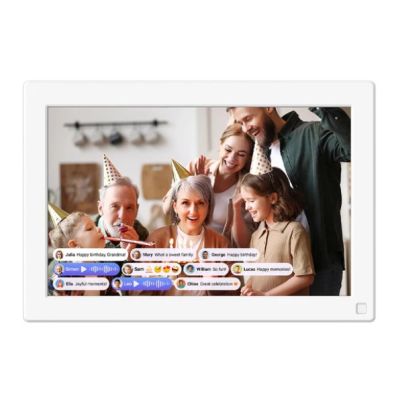 myFirst Live Digital Photo Frame White 25.6 cm (10.1") Touchscreen Wi-Fi