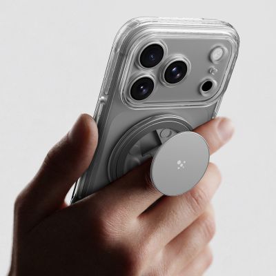 10. AmazingThing Titan Pro Pop Lens Case for iPhone 18 Pro with Camera Cover, Holder and Stand, MagSafe Compatible - Clear