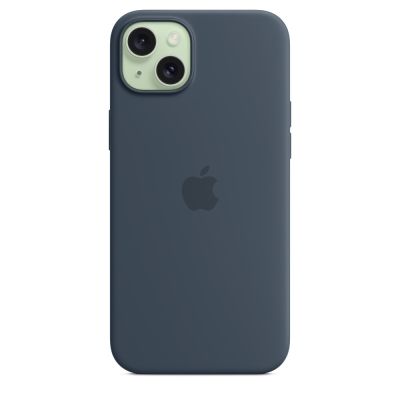 4. Apple Silicone Case with MagSafe Storm Blue, for Apple iPhone 15 Plus, MT123ZM/A