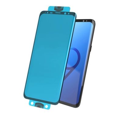 12. 3D Edge Nano Flexi Glass Hybrid Full Screen Protector with frame for Samsung Galaxy S21+ 5G (S21 Plus 5G) black