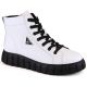 7. Filippo W PAW382B white leather platform ankle boots