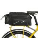 Wozinsky Bike Pannier Rack Bag with Shoulder Strap 9L (Rain Cover Included) Black (WBB22BK)