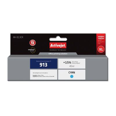 Activejet AH-913CR Ink (replaces HP 913 F6T77AE; Premium; 45 ml; blue)