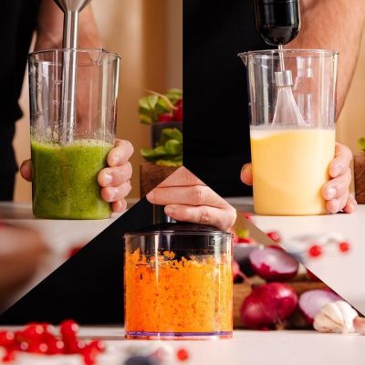 11. Cecotec Power Pulsar 2300MAX Cream&Crrush 2300 W Immersion Blender Black, Stainless Steel