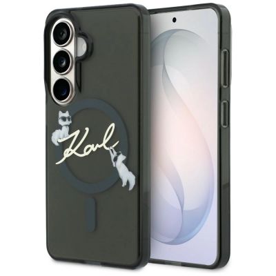 Karl Lagerfeld IML KC Script MagSafe Case for Samsung Galaxy S26 - Black
