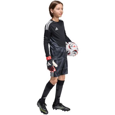 6. adidas Tiro 26 Competition Goalkeeper Kids' Shorts Black and Gray KC5468