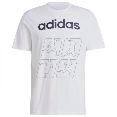 2. adidas Essentials Single Jersey Linear Embroidered Logo Tee M IC9276