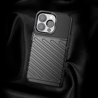 5. Thunder Case Flexible Tough Rugged Cover TPU Case for iPhone 13 Pro green